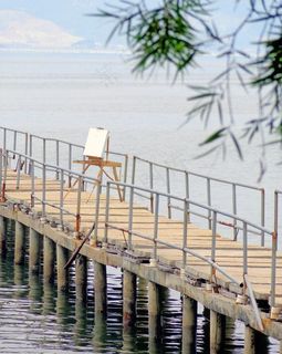 海景油画写生图片