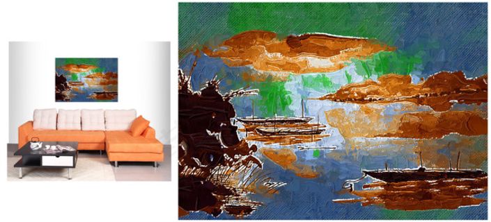 室内装饰无框画