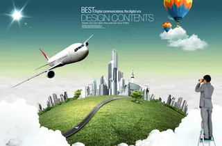 企业科技素材 企业形象 分层PSD...