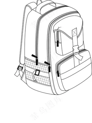 背包书包设计图图片