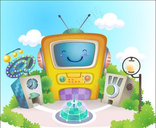 儿童背景墙模板