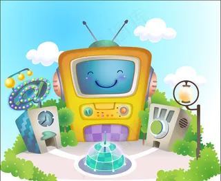 儿童背景墙模板