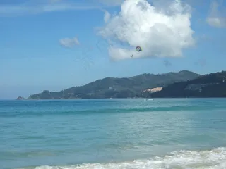 水上降落伞图片