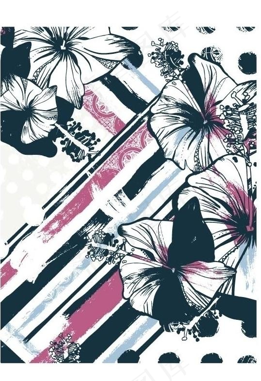 花纹底纹背景矢量图片