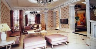 欧式复古客厅图片