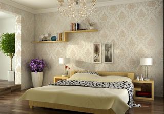 欧式墙纸效果图渲染图片