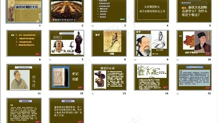 中学历史 秦汉文化图片