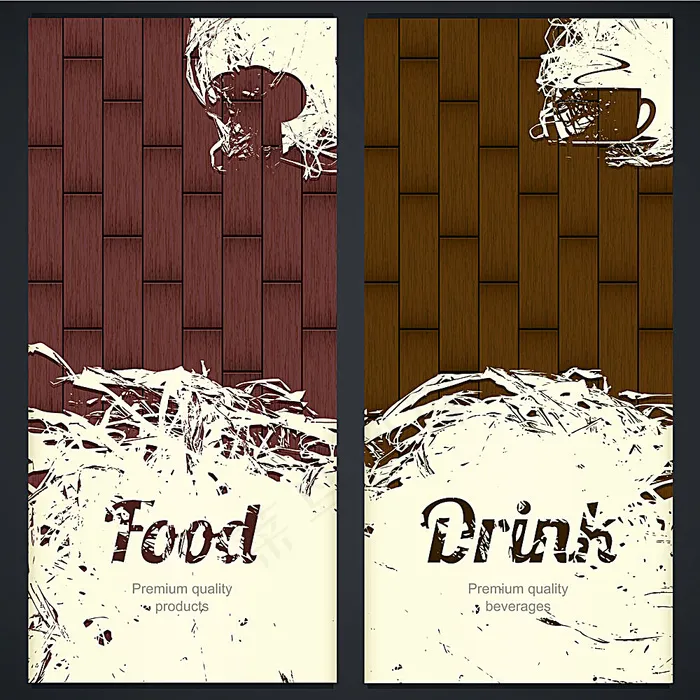 咖啡西餐菜单背景eps,ai矢量模版下载