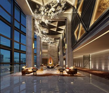 星级酒店大堂模型