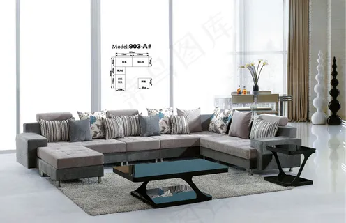 转角布艺沙发 转角布艺沙发
