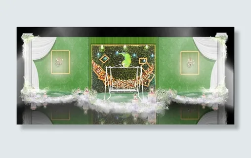 婚礼设计 LOGO 展示区 效果图... 婚礼设计 LOGO 展示区 效果图...