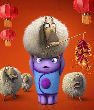 小欧与羊仔羊放鞭炮