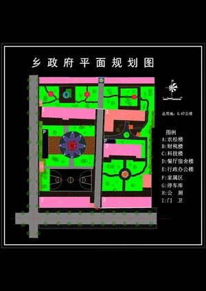 乡*规划cad总图
