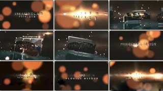 文字特效及粒子炫酷震撼片头需AE光...