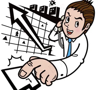 打电话按确认键的男性图片