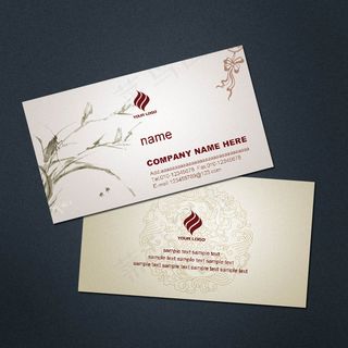 清雅简洁名片设计名片模板下载