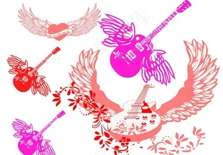 音乐吉他笔刷图片