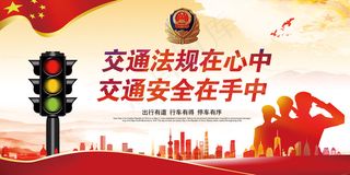 交通安全宣传展板模板