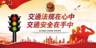 交通安全宣传展板模板