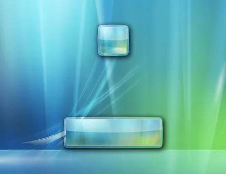 清新跳跃windows7风格psd...psd模版下载