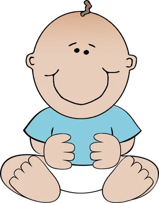 小男孩坐在剪辑艺术