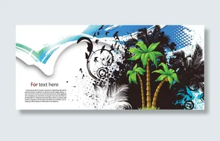 夏日悠悠清爽椰树