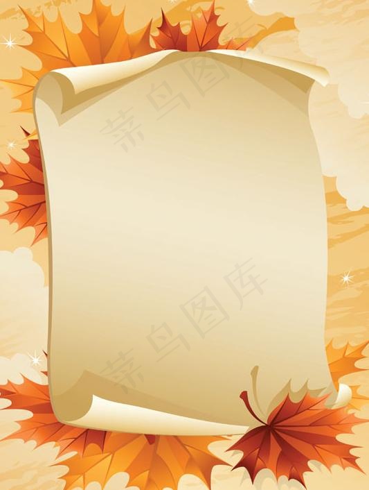 枫叶主题矢量素材图片