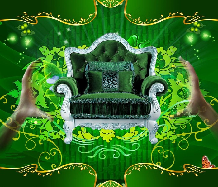 创意绿色海报图片