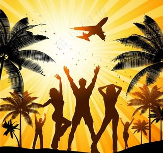 激情夏日舞会音乐背景图片