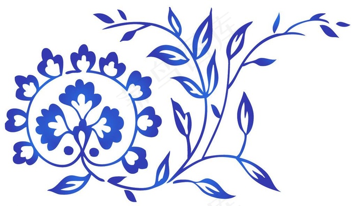 青花瓷素材psd模版下载