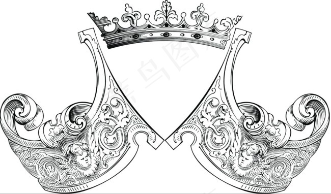 欧精美欧式花纹皇冠
