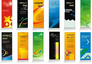 简约时尚条幅矢量素材