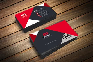 大气红黑商务风格名片