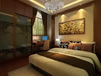 中式卧室3D模型设计 中式卧室3D模型设计