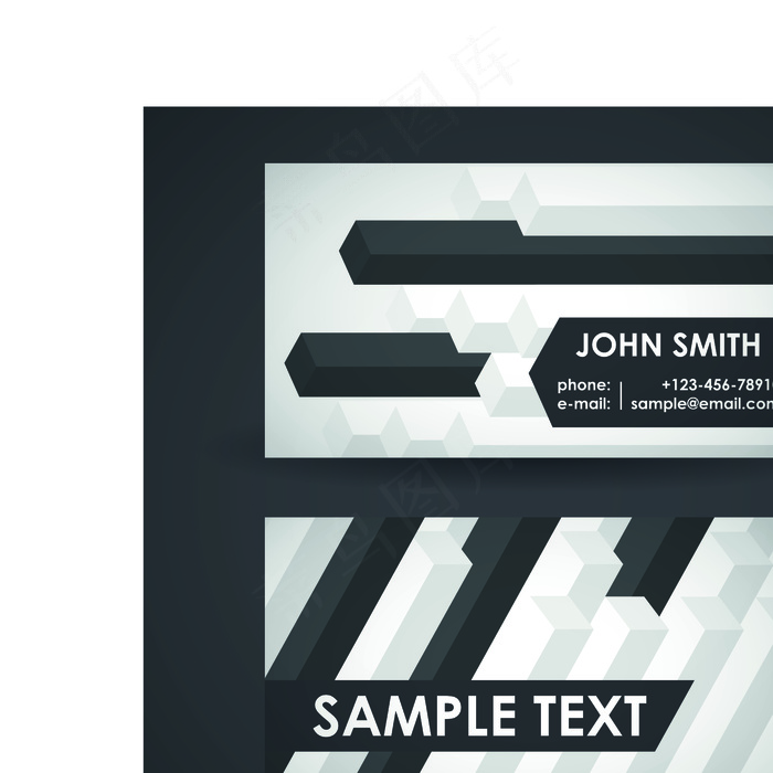 现代商务创意名片矢量图片