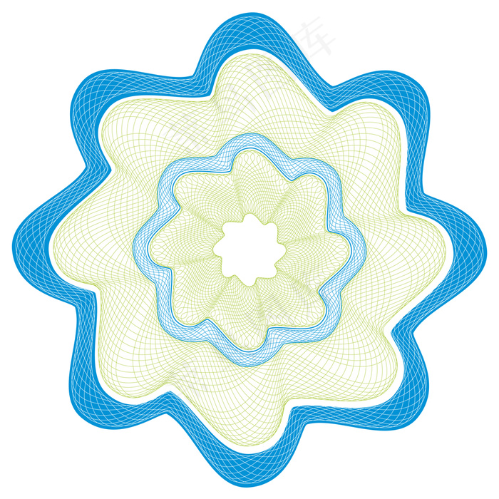 好的防伪图案03矢量