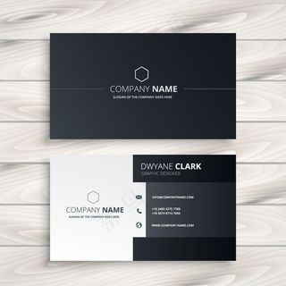 黑白经典名片图片