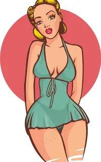 复古时尚美女图片