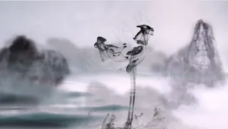 大气简约水墨视频素材
