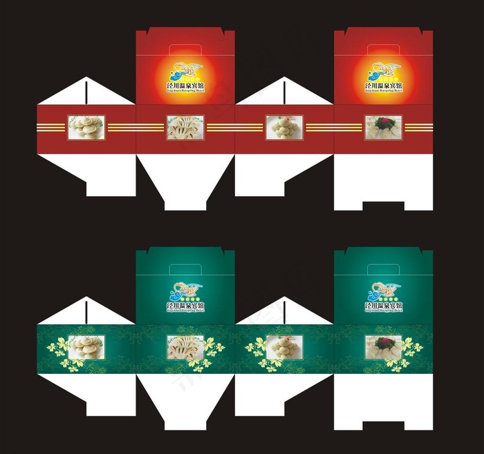 食品包装盒图片cdr矢量模版下载