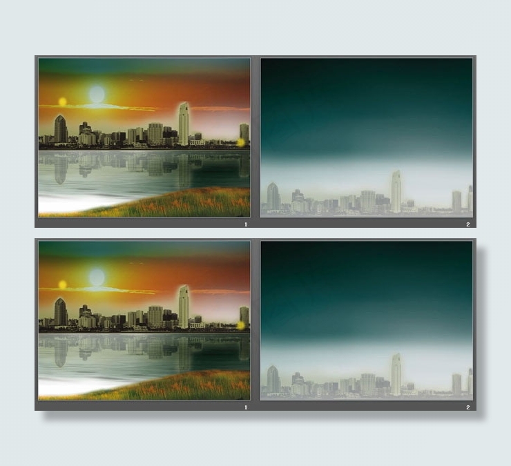 高楼大厦幻灯片背景图片