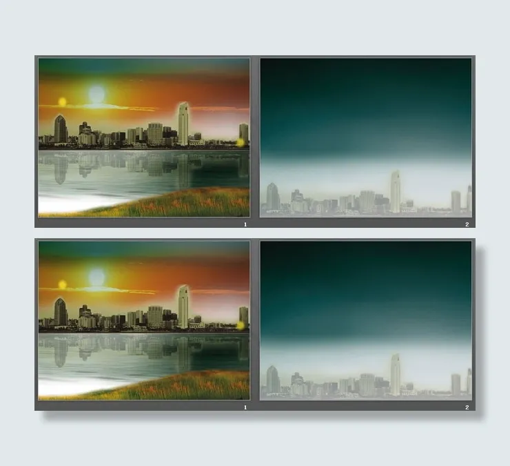 高楼大厦幻灯片背景图片