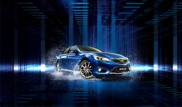 丰田汽车新车上市PSD模板