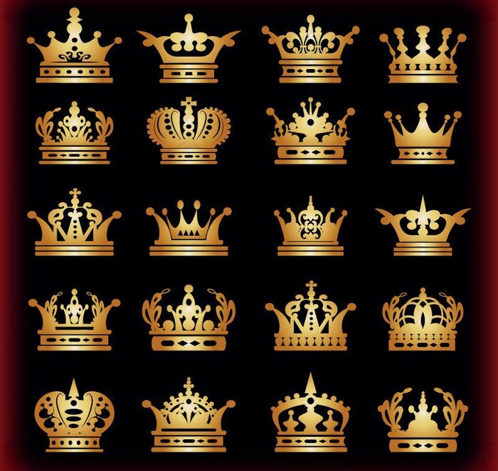 金色欧式花纹 皇冠图片