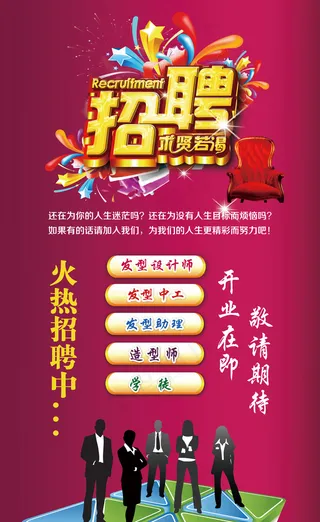 行业招聘展板