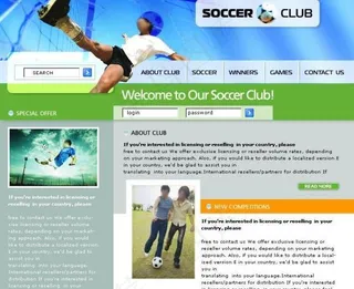 体育网站模板图片