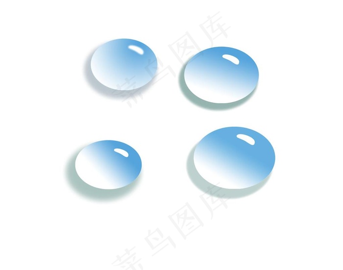 小水滴图片psd模版下载