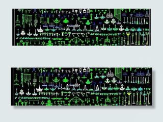 灯类CAD图块