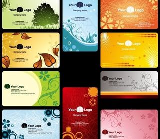 个性名片模板矢量素材