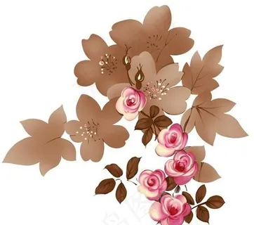 彩绘花草 韩式花纹 PSD_109...